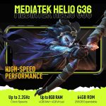 ⁦يوليفون جوال ارمور X12 برو، الجيل الرابع IP68/IP69K، اندرويد 14 8GB + 64GB، 13MP + 8MP، شاشة 5.45 انش HD+ وبطارية كبيرة 4860mAh، باندز عالمي، مقاوم للغبار، بوصلة، ان اف سي، او تي جي، جي بي اس، اخضر⁩ - الصورة ⁦4⁩