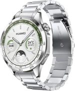 سكيدو سوار من الستانلس ستيل متوافق مع ساعة هواوي GT4 مقاس 46 ملم، سوار معصم معدني بديل لساعة جي تي 4 مقاس 22 ملم