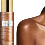 بخاخ لامع لتسمير البشرة مع قفاز، بخاخ تسمير فوري يدوم طويلا مع ميكا، بخاخ تسمير ذاتي خالٍ من الخطوط، بخاخ تسمير سريع، مرطب 80 مل/2.7 اونصة سائلة