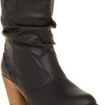 حذاء كاوبوي غربي عصري للنساء مع عروات سحب