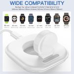 ⁦حامل شحن ساعة مطور لشاحن ساعة ابل من زيكوريل - قاعدة شحن لاسلكية سريعة لساعة اي ووتش، متوافق مع سلسلة ساعات ابل 1/2/3/4/5/6/7/8/9/10/الترا 1 2، تصميم مغناطيسي لسهولة الاستخدام⁩ - الصورة ⁦4⁩