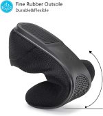 ⁦حذاء باليه مسطح للنساء، حذاء رسمي منسوج بمقدمة دائرية سهل الارتداء للمشي للنساء، حذاء بكعب عريض منخفض مريح وناعم⁩ - الصورة ⁦5⁩