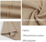 ⁦تي شيرت رجالي باكمام طويلة من القطن، تي شيرت كاجوال بقصة عادية للرجال، تي شيرت دافئ للخريف والشتاء للرجال، تي شيرت رجالي برقبة دائرية بدون ياقة M-XXL⁩ - الصورة ⁦2⁩