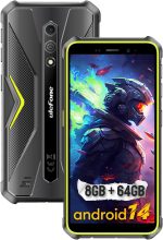 يوليفون جوال ارمور X12 برو، الجيل الرابع IP68/IP69K، اندرويد 14 8GB + 64GB، 13MP + 8MP، شاشة 5.45 انش HD+ وبطارية كبيرة 4860mAh، باندز عالمي، مقاوم للغبار، بوصلة، ان اف سي، او تي جي، جي بي اس، اخضر