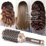 ⁦تحسين وترجمة فرشاة نانو الحرارية والسيراميك الايوني المستديرة، فرشاة تصفيف الشعر الاحترافية، مثالية لتجفيف وتصفيف وتجعيد الشعر وزيادة كثافة الشعر (32 ملم)⁩ - الصورة ⁦3⁩