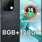 يوميدجي جوال G9T ذكي اندرويد 14 غير مقفل، شاشة 6.75 انش HD+ 90Hz، بطارية 5000mAh، شحن سريع 18 واط، 8(4+4)+128GB/1TB TF، كاميرا 13MP، فتح الوجه والبصمة، 4G ثنائي شرائح الاتصال، نظام تحديد المواقع