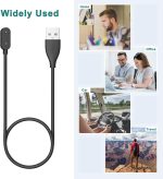 ⁦فانكل كابل شاحن لساعة هواوي فيت 3، شاحن مغناطيسي USB 100 سم لساعة هواوي باند 9/8/7/6 الذكية (اسود)⁩ - الصورة ⁦6⁩