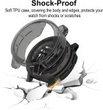 ⁦جراب حماية رفيع للغاية من البولي يوريثين الحراري متوافق مع جارمين انستينكت 2 من سومريو، مضاد للبقع والخدوش والصدمات متوافق مع جارمين انستينكت 2، اسود + شفاف⁩ - الصورة ⁦3⁩