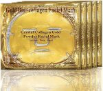 ⁦أقنعة الوجه بالكولاجين (10 قطع) - قناع وجه ذهبي نباتي - مضاد للشيخوخة والانتفاخ والترطيب وتجديد الأنسجة العميقة ويرطب البشرة⁩ - الصورة ⁦2⁩