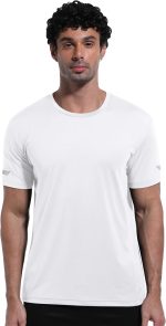 تي شيرت شبكي للتدريب واللياقة البدنية للرجال باكمام قصيرة يمتص الرطوبة وسريع الجفاف