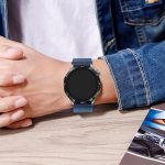 ⁦سوار حلقي نايلون لساعة هواوي GT 4/3/2/2 برو 46 ملم، سامسونج جالاكسي ووتش 3 45 ملم - 22 ملم سوار سريع الفك للرجال والنساء⁩ - الصورة ⁦8⁩