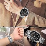 ⁦سكيدو سوار من الستانلس ستيل متوافق مع ساعة هواوي GT4 مقاس 46 ملم، سوار معصم معدني بديل لساعة جي تي 4 مقاس 22 ملم⁩ - الصورة ⁦8⁩