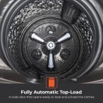 ⁦جيباس غسالة اوتوماتيك بالكامل تحميل علوي 7 كجم - سلة داخلية من الستانلس ستيل - تحكم اي ام دي | طاقة ذاكرة ايقاف تلقائي مع موازنة تلقائية 0 وات GFWM7800LCQ فضي⁩ - الصورة ⁦5⁩