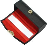 ⁦فانتايجيا منظم احمر شفاه خفيف: حافظة احمر شفاه محمولة مع مراة مكياج - حامل احمر شفاه اسود وذهبي واحمر وصندوق مجوهرات لحقيبة المكياج، بما في ذلك مراة مستحضرات التجميل - هدية جميلة للنساء من⁩ - الصورة ⁦2⁩