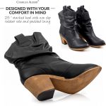 ⁦حذاء كاوبوي غربي عصري للنساء مع عروات سحب⁩ - الصورة ⁦2⁩