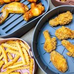 ⁦ميكنج تيك بطانات مقلاة هوائية دائرية من السيليكون، وعاء سيليكون قابل لاعادة الاستخدام، وعاء سيليكون سهل التنظيف، ملحقات فرن المقلاة الهوائية (7.5 انش، بينك)⁩ - الصورة ⁦3⁩