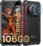 هاتف ذكي متين F101P اندرويد 13 من فوسيبوت، 7GB+64GB/1TB، هاتف غير مقفل 10600mAh، صوت عالي 123 ديسيبل، كاميرا 24MP+8MP، مقاوم للماء، 4G ثنائي شرائح الاتصال، او تي جي، شاحن 18 واط