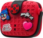 ميراكيلوس شنطة يد صغيرة من ليدي باج بوب ان سوب، شنطة قابلة للتخصيص بـ4 شارات مشبك، شنطة اكسسوارات، شنطة يد خفيفة الوزن ومتينة ومقاومة للماء - هدية للبنات والاطفال (دعسوقة)