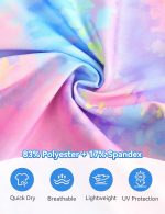 ⁦طقم ملابس سباحة بناتي للحماية من الطفح الجلدي باكمام طويلة من قطعتين لعمر 3-12 سنة من سنو هارت⁩ - الصورة ⁦5⁩