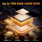 ⁦هاتف ذكي متين F101P اندرويد 13 من فوسيبوت، 7GB+64GB/1TB، هاتف غير مقفل 10600mAh، صوت عالي 123 ديسيبل، كاميرا 24MP+8MP، مقاوم للماء، 4G ثنائي شرائح الاتصال، او تي جي، شاحن 18 واط⁩ - الصورة ⁦3⁩