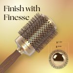 ⁦اوليفيا جاردين فرشاة شعر حرارية دائرية سيراميك + ايون NT-64 من نانو ثيرميك (2 3/4 انش) ذهبي وبني فاتح⁩ - الصورة ⁦5⁩