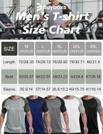 ⁦تي شيرت رياضي سريع الجفاف وجيد التهوية باكمام قصيرة للرجال من 3 قطع⁩ - الصورة ⁦5⁩