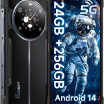 هاتف ذكي متين F109 5G من فوسيبوت، ذاكرة تخزين 24GB+256GB، شريحة تعريف ام تي كيه ديمنستي 6300، بطارية اندرويد 1410600mAH، شاشة 6.75 انش FHD، كاميرا 50MP+16MP+5MP IP68/IP69K، NFC