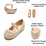 ⁦حذاء رسمي للبنات الصغيرات مزين بالزهور من فيرامين - حذاء ماري جينز فلات لحفلات الزفاف⁩ - الصورة ⁦5⁩