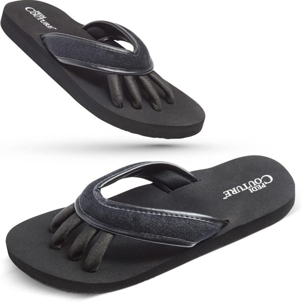 صندل سبا، باديكير، اسود بمظهر جلد الفهد