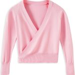 بلوزات رقص الباليه للفتيات الصغيرات، سترة رقص مخملية داخلية