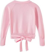 ⁦بلوزات رقص الباليه للفتيات الصغيرات، سترة رقص مخملية داخلية⁩ - الصورة ⁦4⁩