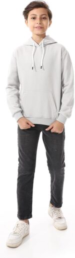 ⁦سويت شيرت بغطاء للرأس وجيوب من الصوف للاولاد⁩ - الصورة ⁦6⁩