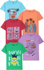 تيشيرت للاولاد BYS-TSRT-17 (عبوة من 5 قطع)