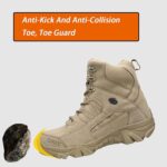 ⁦حذاء قتالي للرجال من فينديكس، حذاء عسكري عصري للمشي لمسافات طويلة، حذاء تكتيكي للمشي في الهواء الطلق، حذاء رياضي للتخييم في الصحراء، بني، مقاس 44(UK10)⁩ - الصورة ⁦6⁩