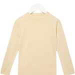 نيون سويتر كاجوال سادة للاولاد بلون بيج - 3-4 سنوات