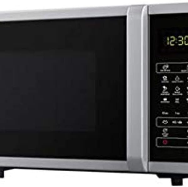 شارب ميكروويف سولو رقمي سعة 25 لتر، R-25Ct-S فضي مع 5 مستويات طاقة 'ضمان لمدة عام واحد على الاقل'