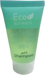 ايكو بوتانيكس شامبو سعة 30 مل بغطاء قلاب شفاف بلون اخضر/ازرق (علبة من 125 قطعة)