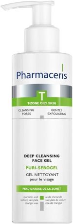 فارمسيرز غسول الوجه للتنظيف العميق من تي بوري سبوجيل، 200 مل - مع حمض الماندليك والساليسيلات وشمع المانجو لتنظيف البشرة المعرضة لحب الشباب