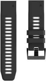 ⁦دادو سوار سيليكون مزدوج بتصميم جيد التهوية بعرض 26 ملم متوافق مع جارمين فينيكس 5X/فينيكس 5X بلس/فينيكس 6X/فينيكس 6X برو/فينيكس 3/فينيكس 3 HR/ديسنت MK1/D2 دلتا PX hh⁩ - الصورة ⁦2⁩