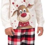 جورونب زي الكريسماس للاطفال البنات والاولاد، بيجامات الكريسماس للعائلة ساندا كلوز بطبعة ثلج للكريسماس مجموعات بيجامات الكريسماس والعطلات العائلية