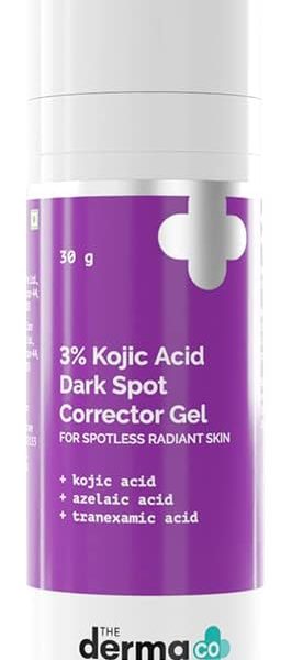 ذي ديرما كو جل مصحح البقع الداكنة بحمض كوجيك بنسبة 3% للبشرة الخالية من البقع والمشرقة - 30 غرام