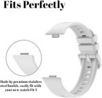 ⁦6 قطع من الاساور البديلة لساعة هواوي فيت 4 برو/فيت 4/فيت 3، سوار معصم رياضي من السيليكون قابل للتعديل للنساء والرجال، سوار معصم رياضي خفيف الوزن⁩ - الصورة ⁦4⁩