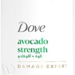 بلسم دوڤ، لشعر أقوى وحتى ٩٦٪ تساقط أقل، قوة الأفوكادو، بمستخلصات طبيعية مغذية من زيت الأفوكادو والاذريون، بدون سلفات،برابين، أو صبغات، ٣٥٠مل