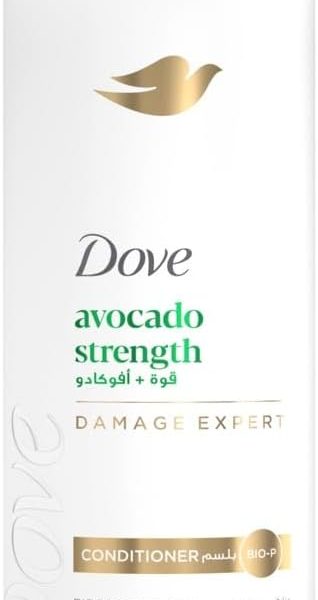 بلسم دوڤ، لشعر أقوى وحتى ٩٦٪ تساقط أقل، قوة الأفوكادو، بمستخلصات طبيعية مغذية من زيت الأفوكادو والاذريون، بدون سلفات،برابين، أو صبغات، ٣٥٠مل