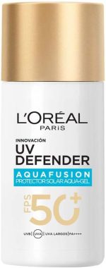 L’Oréal Paris UV Defender Aquafusion Daily Water Gel Sunscreen SPF50+ PA++++, Defends from all UV aging signs, Absorbs in 3 Seconds, 50ml