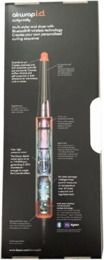 ⁦مجفف الشعر دايسون إير راب آي دي متعدد الاستخدامات، كيرلي+كويل HS08، مزود بتقنية البلوتوث - لتجعيدات مثالية (لون سيراميكي/توباز)⁩ - الصورة ⁦4⁩