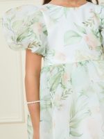 ⁦فستان اورجانزا ايه لاين مطبوع عليه زهور للبنات من ستايلي⁩ - الصورة ⁦4⁩