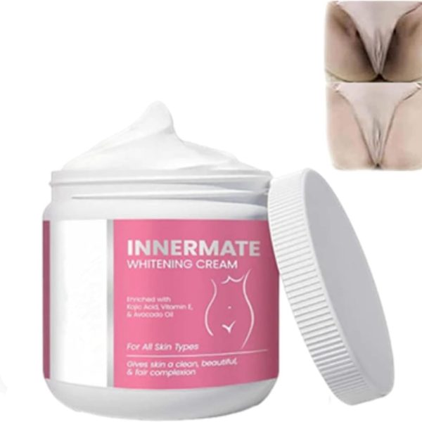 كريم تبييض البشرة من انرميت، كريم لتفتيح البشرة في المناطق الحميمة، كريم تبييض البشرة للفخذ الداخلي وخط البيكيني والإبط، 100 غرام (قطعة واحدة)