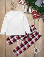 ⁦جورونب زي الكريسماس للاطفال البنات والاولاد، بيجامات الكريسماس للعائلة ساندا كلوز بطبعة ثلج للكريسماس مجموعات بيجامات الكريسماس والعطلات العائلية⁩ - الصورة ⁦5⁩