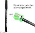 ⁦evpct 12Pcs Green Blue White Black Brown Purple Color Gel Glitter Eyeliner Pencils Set for Women Waterline Waterproof Smudge Proof lapiz de ojos delineador de ojos contra el agua Eye Liner Makeup 1-5⁩ - الصورة ⁦6⁩